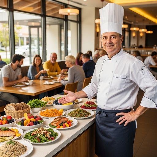 Žmonių grupė, besimėgaujanti arbata ir aptarinėjanti sveiką gyvenimo būdą.